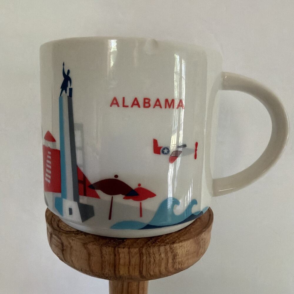 Starbucks Mug 2014 You Are Here Alabama 14oz Cup Coffee Tea - Picture 2 of 8